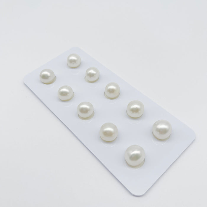 White South Sea Pearl Pairs 10 mm Off-Round