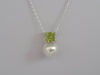 South Sea Pearl, Precious Stone Peridot and 18K White Gold Pendant |  The South Sea Pearl |  The South Sea Pearl