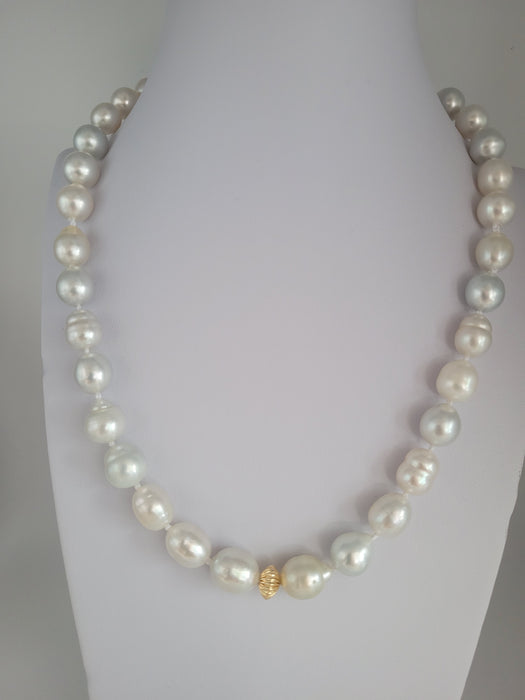 South Sea Pearls & 18 Karat Solid Gold Necklace |  The South Sea Pearl |  The South Sea Pearl