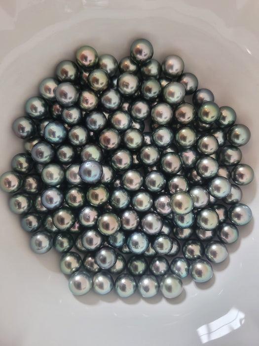 Tahiti Loose Round Pearls 8-9 mm very high Luster -  The South Sea Pearl