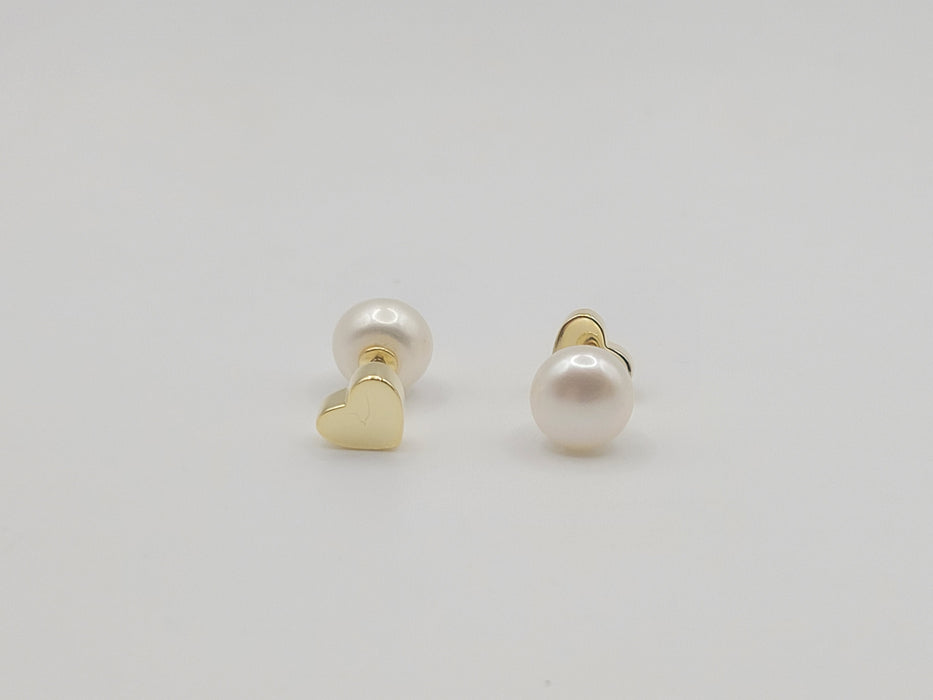 Cultured Pearl Earrings 7.5-8 mm AAA Reversible