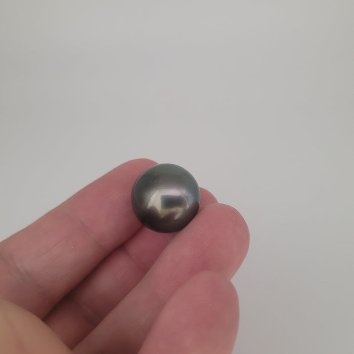 A Tahiti Pearl 16 mm of dark color and high Luster