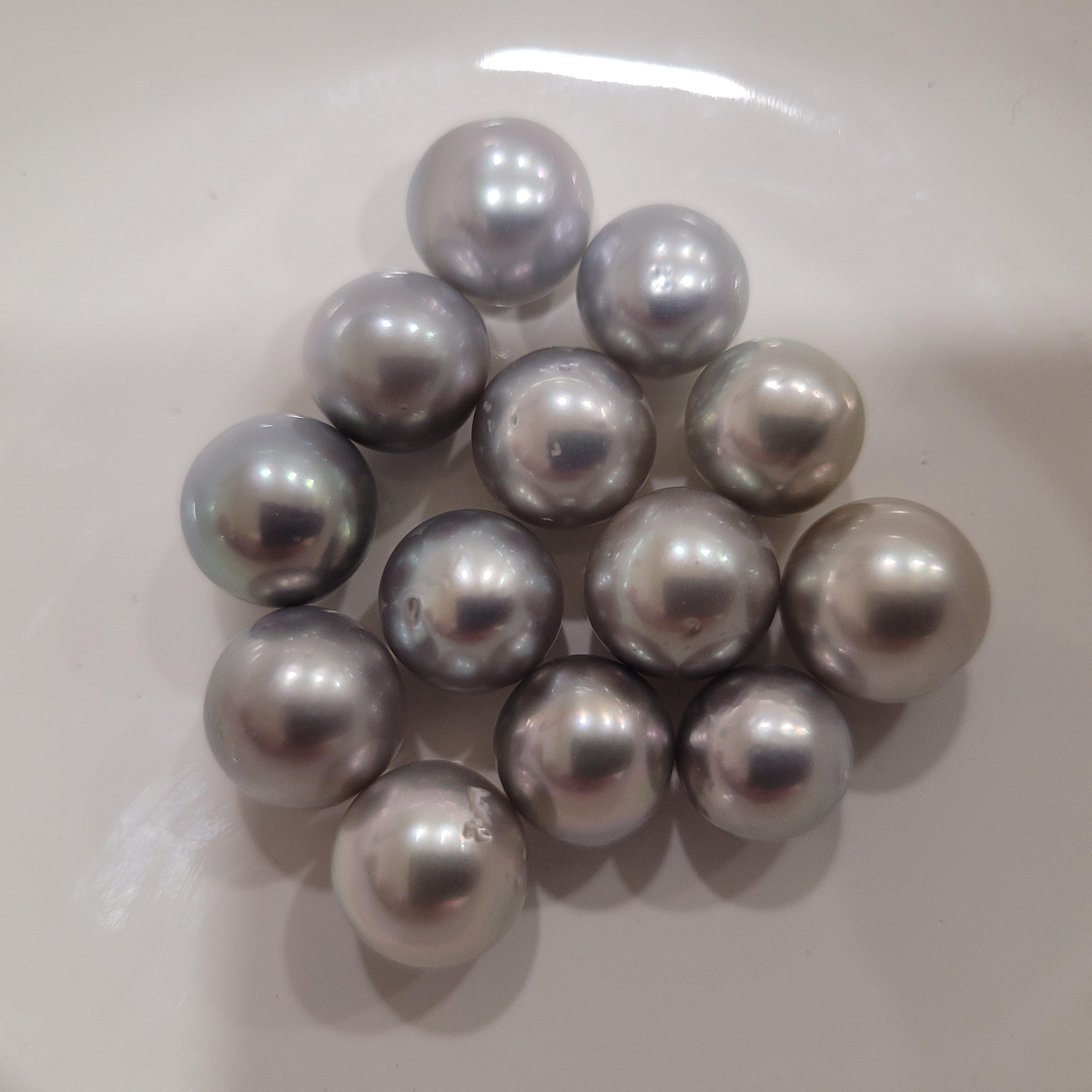 Tahiti Pearls 10-11 mm Silver Color & High Luster