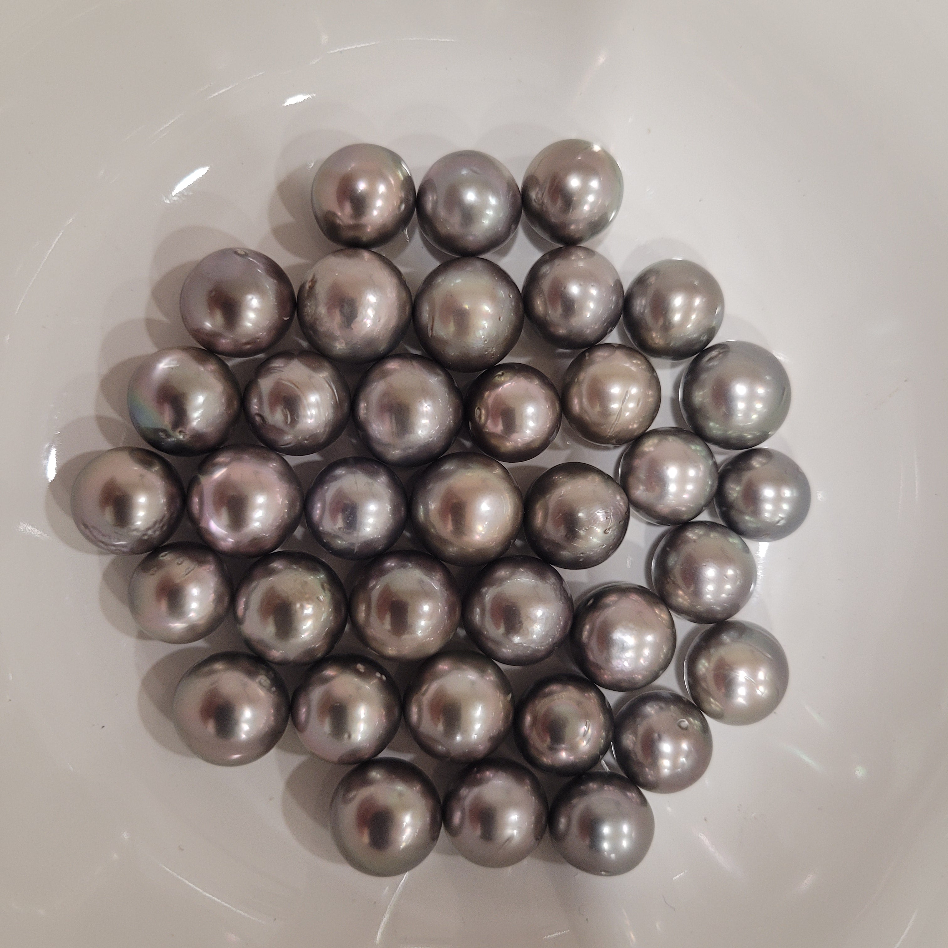 Tahiti Pearls 10-11 mm Dark Silver Color & High Luster