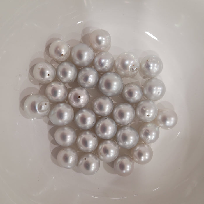 Loose South Sea cultured pearls 10-11mm semi-round — The South Sea Pearl