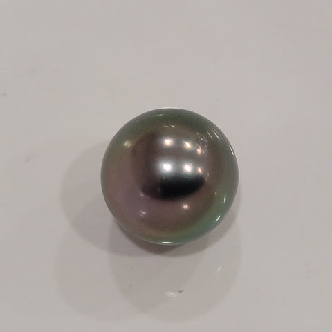Tahiti Pearl 12 mm Round Peacok Color, High Luster