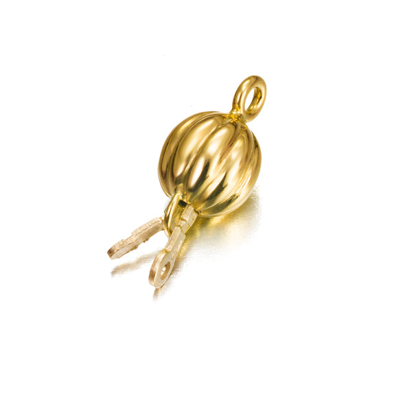 Perla dei Mari del Sud bianca, 10-12,50 mm, chiusura in oro 18 carati