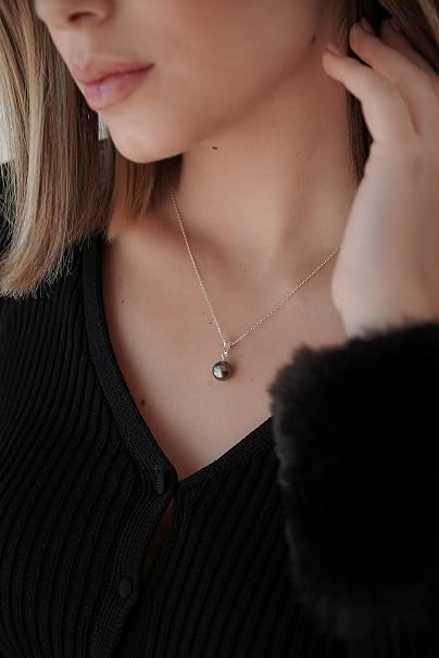 Tahiti Pearl 9-10 mm Pendant in Silver 925