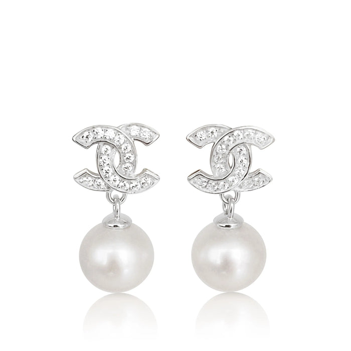 Akoya Cultured Pearl earrings in Silver 925 |  The South Sea Pearl |  The South Sea Pearl