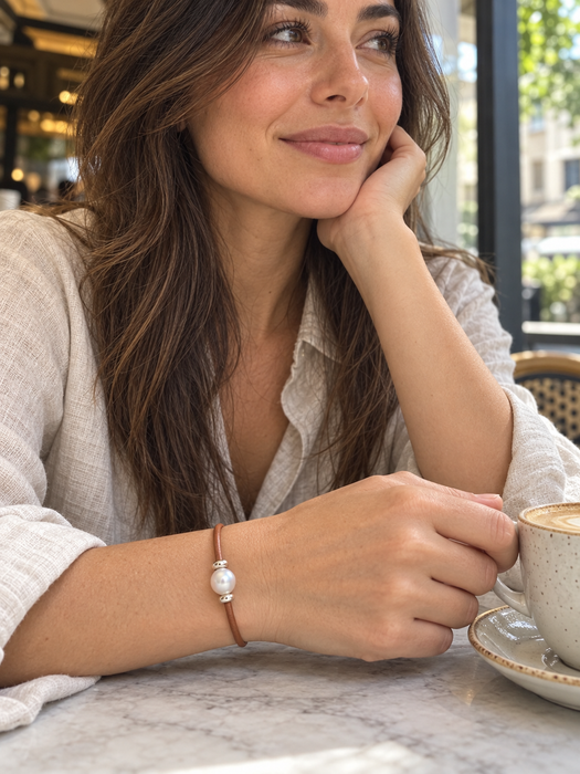 Bracciale con perla dei Mari del Sud