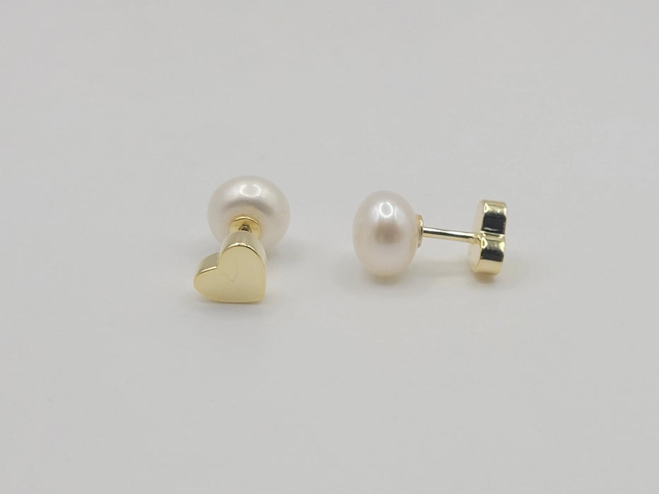 Cultured Pearl Earrings 7.5-8 mm AAA Reversible | The South Sea Pearl |  The South Sea Pearl