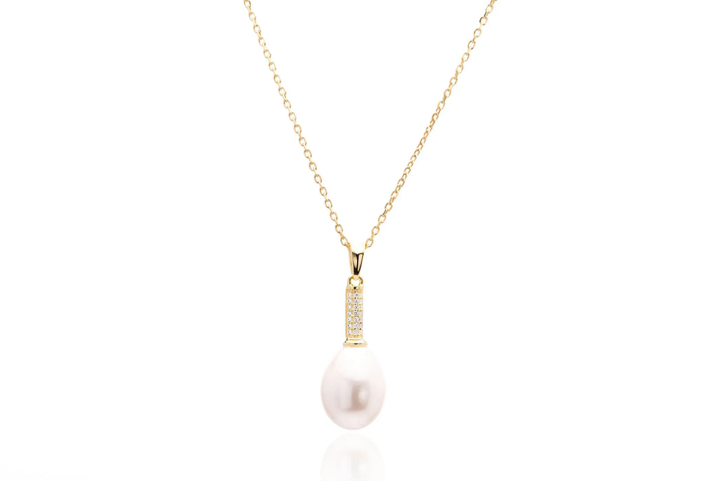 Cultured Pearl Tear-Drop Shape 9-10 mm AAA Pendant | The South Sea Pearl |  The South Sea Pearl