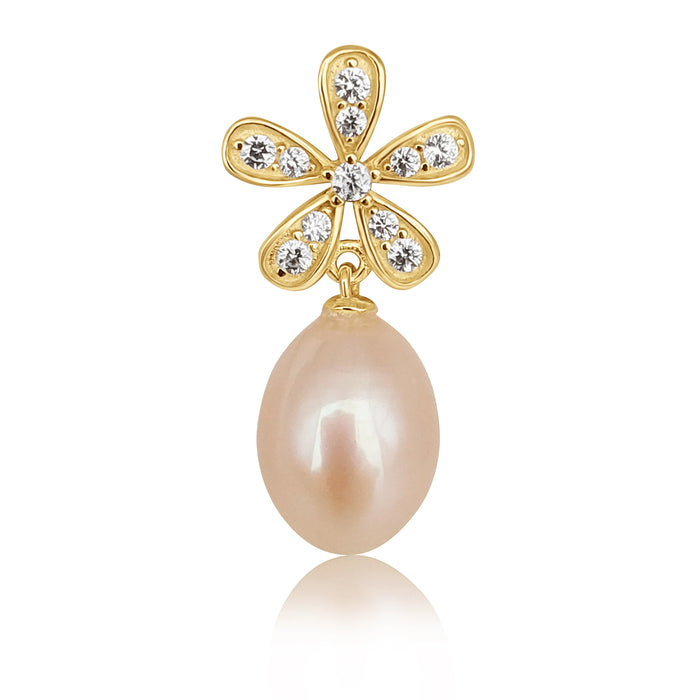 Cultured Pearls AAA Ttear-Drop 8-8.5 mm Silver 925 | The South Sea Pearl |  The South Sea Pearl