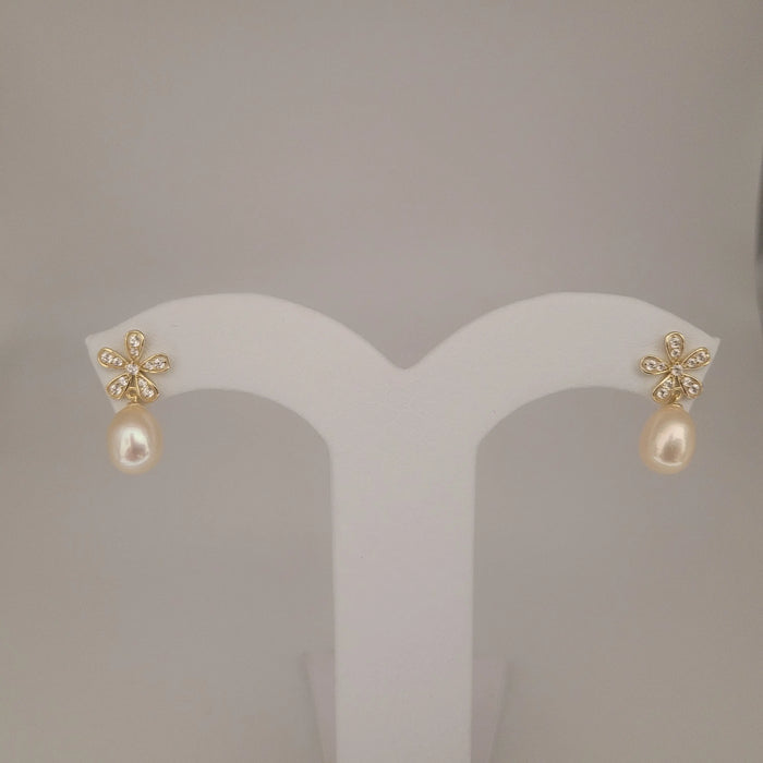 Cultured Pearls AAA Ttear-Drop 8-8.5 mm Silver 925 | The South Sea Pearl |  The South Sea Pearl