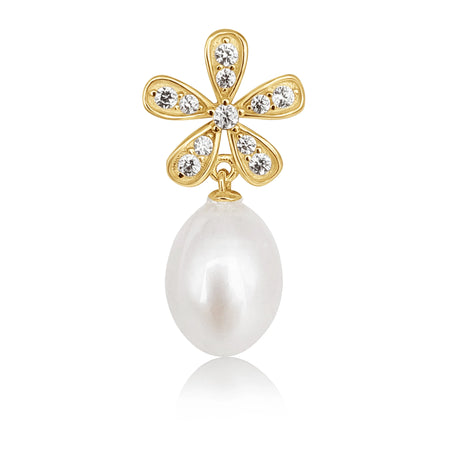 Cultured Pearls AAA Ttear-Drop 8-8.5 mm Silver 925 | The South Sea Pearl |  The South Sea Pearl