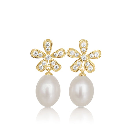 Cultured Pearls AAA Ttear-Drop 8-8.5 mm Silver 925 | The South Sea Pearl |  The South Sea Pearl