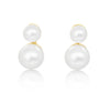Earrings 9K Yellow Gold and Cultured Pearls AAA | The South Sea Pearl |  The South Sea Pearl