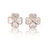 Earrings of Mother of Pearl in Silver 925 Rose Gold Plated | The South Sea Pearl |  The South Sea Pearl