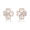 Earrings of Mother of Pearl in Silver 925 Rose Gold Plated | The South Sea Pearl |  The South Sea Pearl