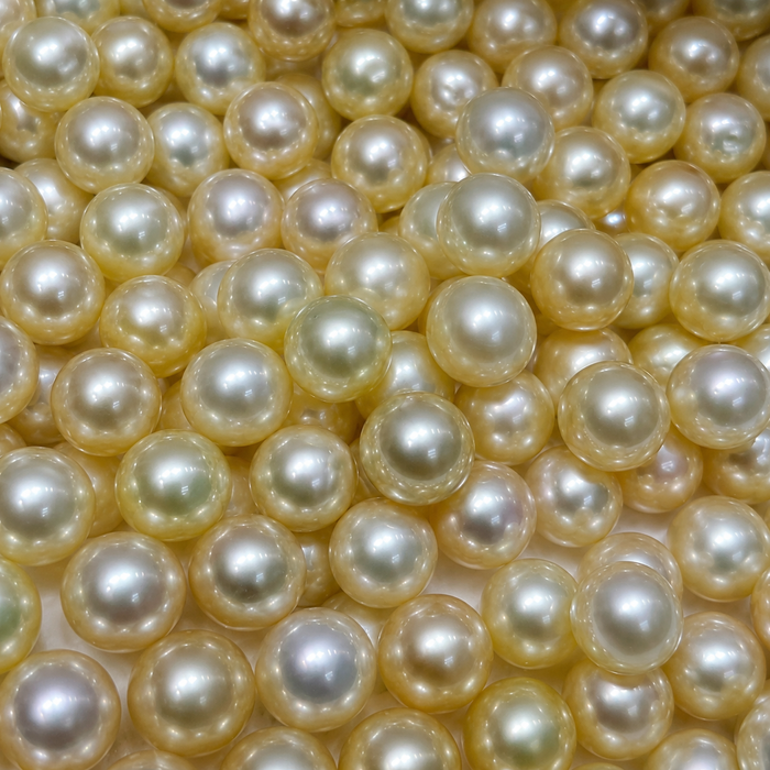 Golden South Sea Pearl 9-10 mm AAA Round