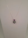 Pendant Necklace Tahiti Pearl 9 mm AAA, Precious Stone, 18K Solid Gold | The South Sea Pearl |  The South Sea Pearl