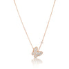 Pendant Necklace made in Gold Plated Silver and Zircon Stones | The South Sea Pearl |  The South Sea Pearl