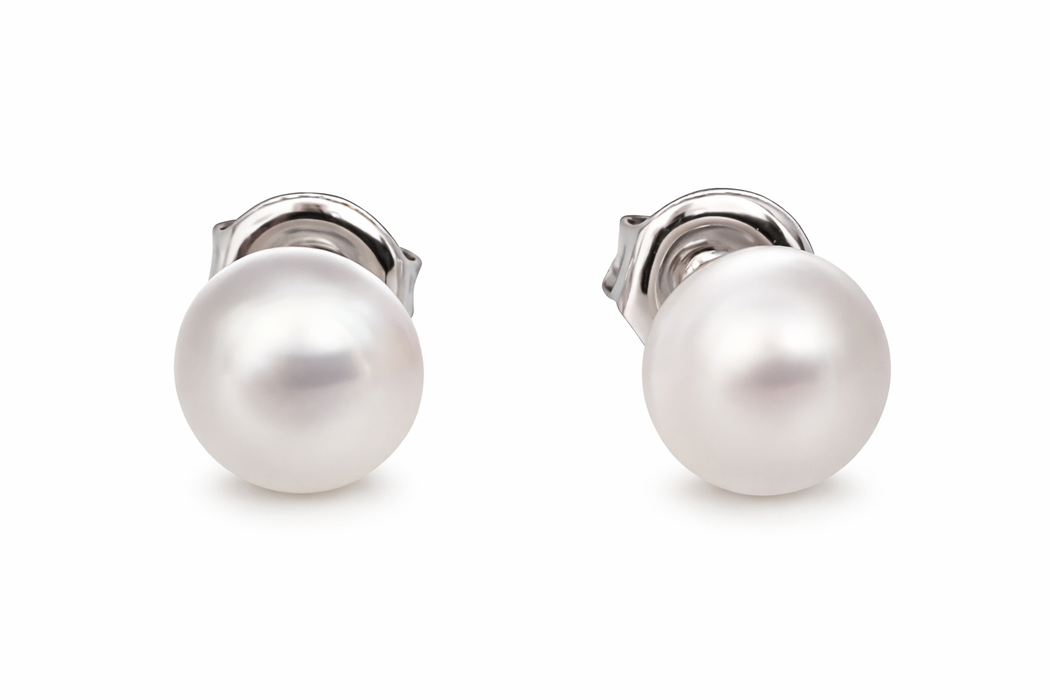 Australian South Sea Mabe Pearls 8-9 mm Stud Earrings