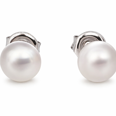 Australian South Sea Mabe Pearls 8-9 mm Stud Earrings