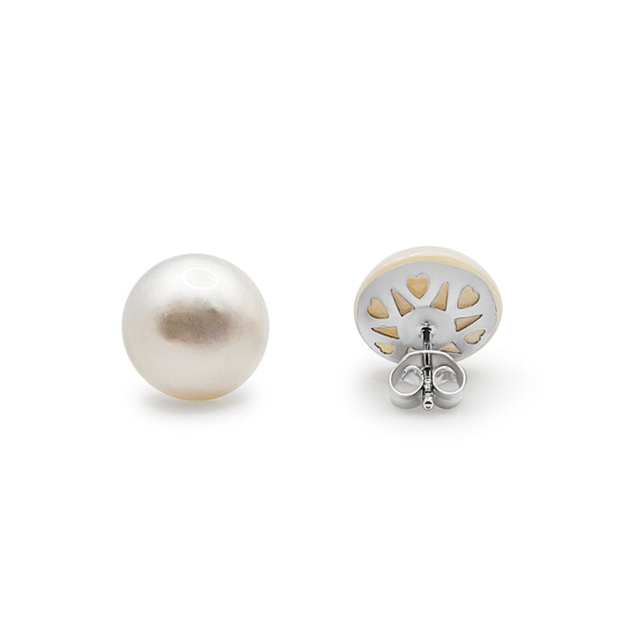 Australian South Sea Mabe Pearls 11 mm Stud Earrings