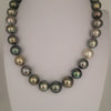 Tahiti 12-14 mm Multi-Color Pearls Very High Luster 18K Gold Clasp | The South Sea Pearl |  The South Sea Pearl