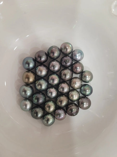 Tahiti Loose Pearls 11-12 mm Semi-round Natural Multicolor and Very High Luster | The South Sea Pearl |  The South Sea Pearl