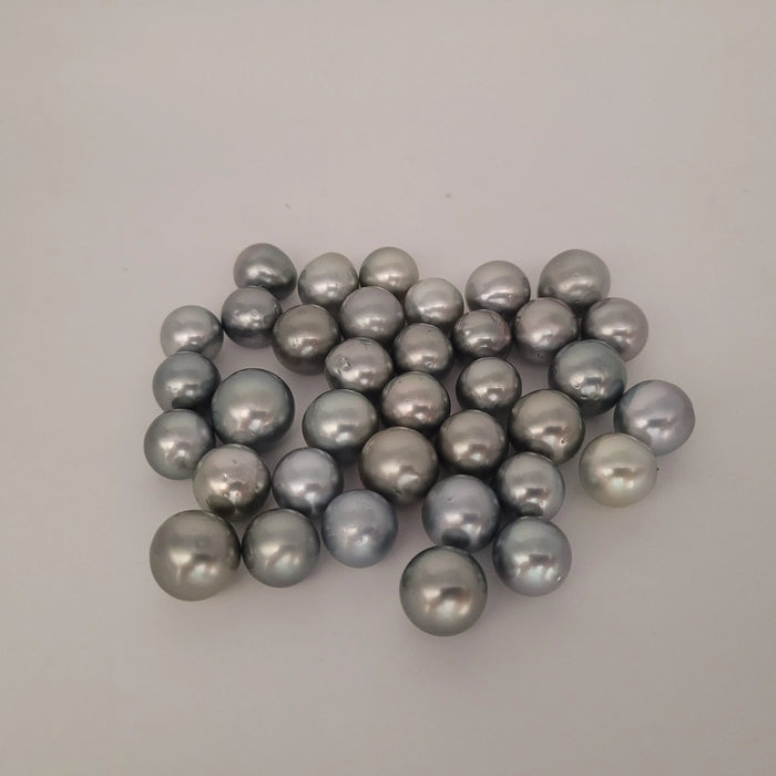 Tahiti Loose Pearls 12-13 mm Silver Color AAA | The South Sea Pearl |  The South Sea Pearl