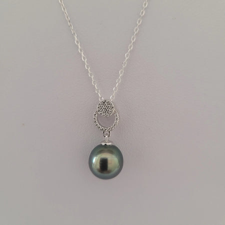 Tahiti Pearl 9-10 mm AAA Dark Color and very high Luster | The South Sea Pearl |  The South Sea Pearl