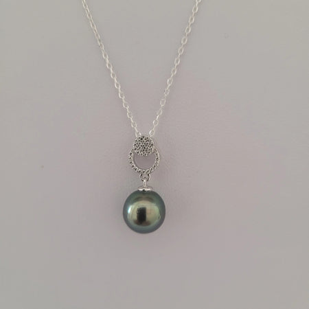Tahiti Pearl 9-10 mm AAA Dark Color and very high Luster | The South Sea Pearl |  The South Sea Pearl