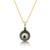 Tahiti Pearl 9-10 mm Round shape high Luster and dark  color, Emerald Precious Stone | The South Sea Pearl |  The South Sea Pearl