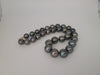 Tahiti Pearl Necklace 12-15 mm Round, Dark Color, High Luster, 18K Gold Clasp | The South Sea Pearl |  The South Sea Pearl