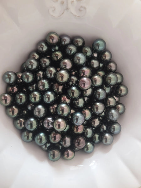 Tahiti Pearls 11-12 mm AA Quality Dark Multicolor and High Luster Round Shape | The South Sea Pearl |  The South Sea Pearl