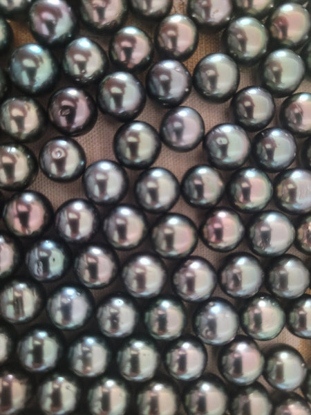 Tahiti Pearls 11-12 mm AA Quality Dark Multicolor and High Luster Round Shape | The South Sea Pearl |  The South Sea Pearl