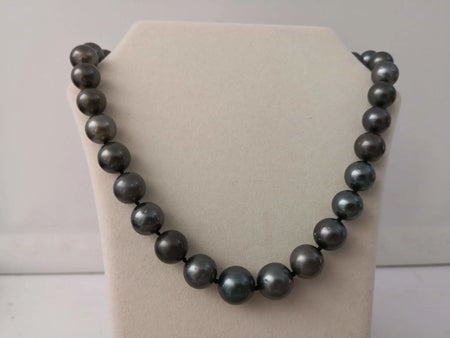 Tahiti Pearls 11-13 mm Round dark natural color and luster - Only at  The South Sea Pearl