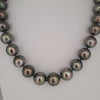 Tahiti Pearls 12-13 mm Black-Green Color Very High Luster 18K Gold Clasp | The South Sea Pearl |  The South Sea Pearl
