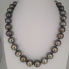 Tahiti Pearls 12-13 mm Black-Green Color Very High Luster 18K Gold Clasp | The South Sea Pearl |  The South Sea Pearl