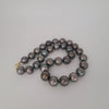 Tahiti Pearls 12-13 mm Black-Green Color Very High Luster 18K Gold Clasp | The South Sea Pearl |  The South Sea Pearl