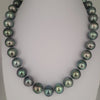 Tahiti Pearls 12-13 mm Very High Luster Light Green Color 18K Gold Clasp | The South Sea Pearl |  The South Sea Pearl