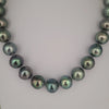 Tahiti Pearls 12-13 mm Very High Luster Light Green Color 18K Gold Clasp | The South Sea Pearl |  The South Sea Pearl