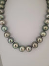 Tahiti Pearls 12-14 mm Natural Color and very High Luster, 18K Gold clasp | The South Sea Pearl |  The South Sea Pearl