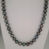 Tahiti Pearls 8-9 mm Black-Green Color High Luster 18K Gold Clasp | The South Sea Pearl |  The South Sea Pearl