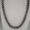 Tahiti Pearls 8-9 mm Black-Green Color High Luster 18K Gold Clasp | The South Sea Pearl |  The South Sea Pearl