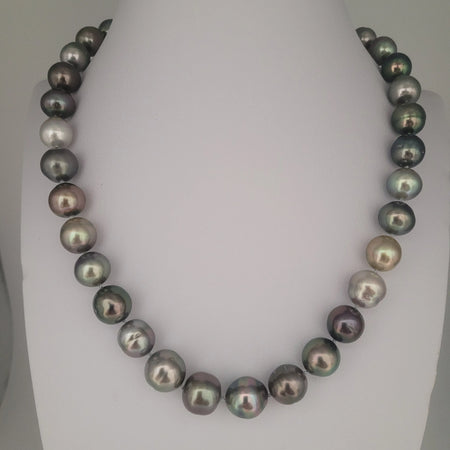 Tahiti Pearls Multicolor 10-11 mm High Luster 18K Gold Clasp | The South Sea Pearl |  The South Sea Pearl