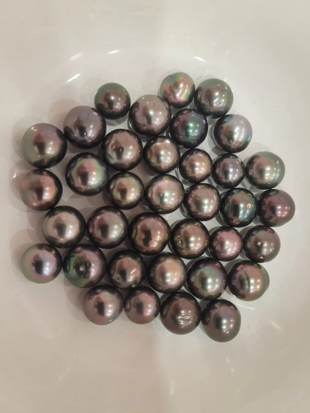 Tahiti Pearls Natural Aubergine Color 10-11 mm with very high Luster | The South Sea Pearl |  The South Sea Pearl