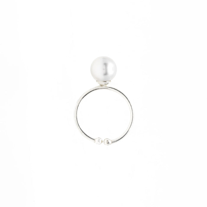 White South Sea Pearl Ring 9 mm Silver 925 Ring | The South Sea Pearl |  The South Sea Pearl